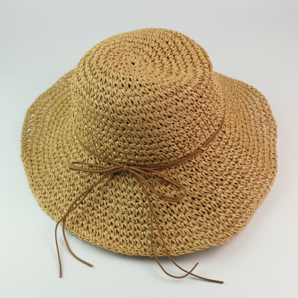 Wholesale Trendy Straw Big Brim Sun Hat for Women Lightweight Tie Dye Fashion Accessory