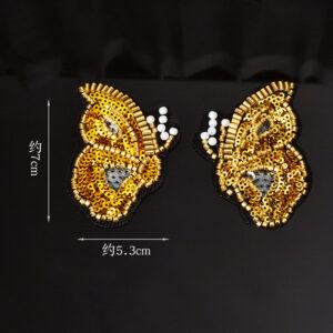 Black background butterfly [pair] a208