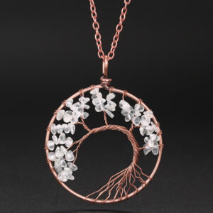 white crystal chain