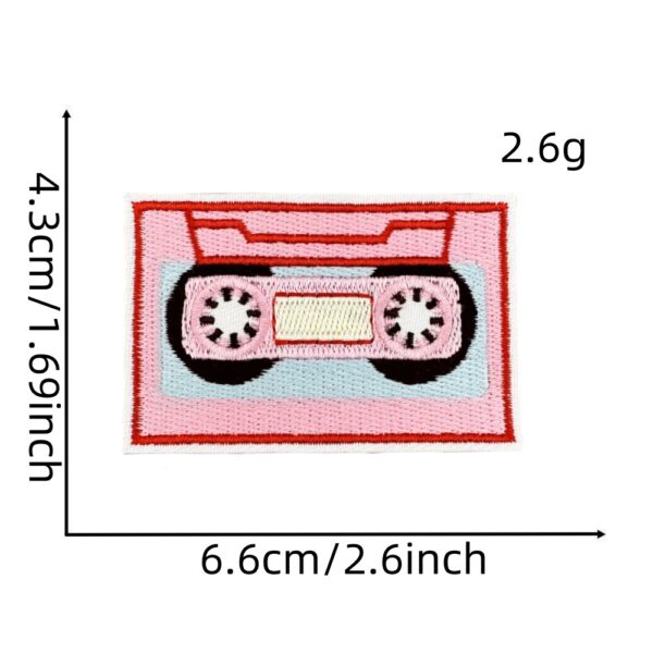 Wholesale Embroidery Thread Graffiti Patches Guitar Lips Eyes Decorative Fashion Accessory For Clothing