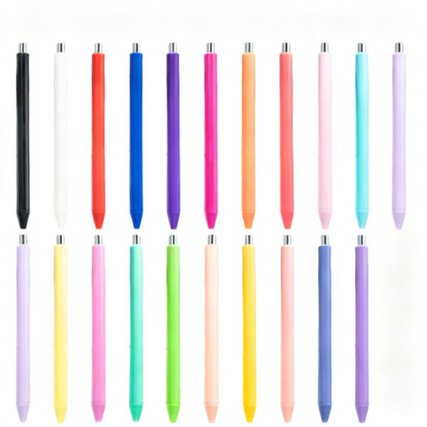 oly-43ce272a2122fb8d26f5d863d36937d3 Wholesale Macaron Color Plastic Ballpoint Pens for Students Exam Writing - Custom Logo Advertising Gift