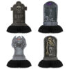 Wholesale Halloween Tombstone Honeycomb Ornaments 4 Pack Paper Party Decor