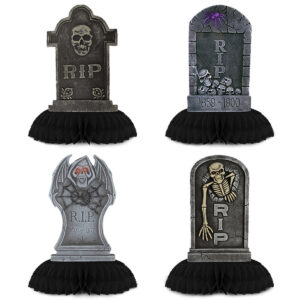 4 pack / Type a tombstone honeycomb ornament