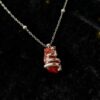 oly-43d3a4022f1cdc3c7c016bb38334e22f Wholesale Electroplated Zinc Alloy Heart Pendant Couple Necklace with Irregular Chain Trendy Gift