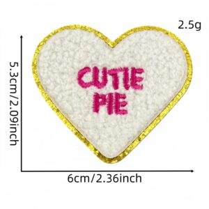 Towel embroidered love patch 6 #