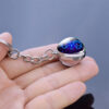 Wholesale 12 Zodiac Double Sided Glass Ball Keychain Key Ring Decorative Accessory for Birthday Gifts