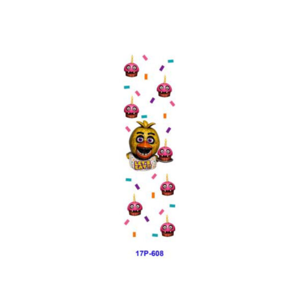 Wholesale 2/8/16pcs Scary Cartoon Bear Chicken Birthday Cake Star Series UV DTF Pen and Bookmark Stickers OLY Exclusive