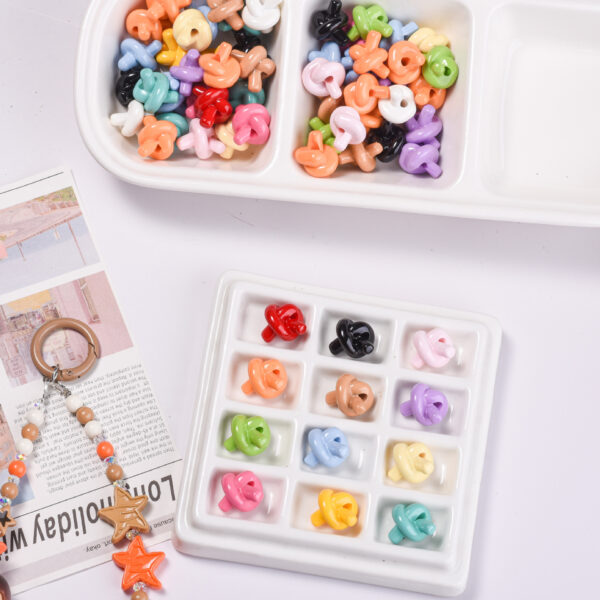 oly-440018b216fc44dbb29feeaf4b1d939f Wholesale Acrylic Electroplated Loose Beads for DIY Phone Chain Keychain Colorful Cartoon Craft Supplies