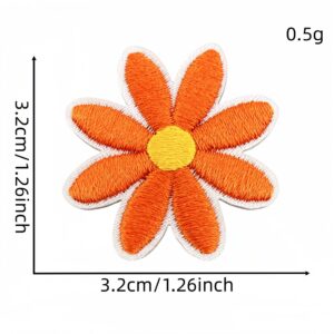 Orange medium-sized flower patch #44