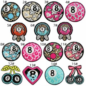 No. 8 billiard cloth patch set 15 pieces