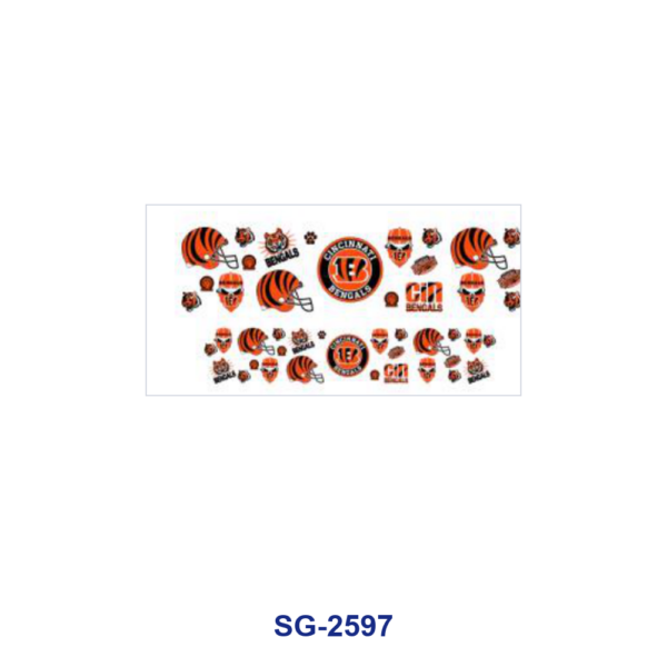 Wholesale 8pcs Multi Style American Football Team Badge Helmet Sport Pattern 3oz Cup Stickers Wrap OLY Exclusive