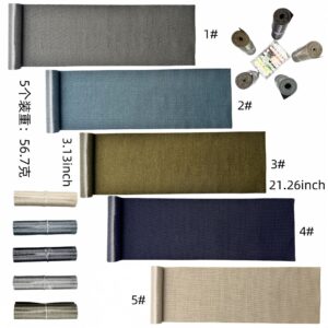 Linen rectangular cloth patch set of 5 pieces