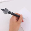 Wholesale Creative Handmade Spider Web Silicone Beaded Rotating Pen  Decorative Office Craft Supply