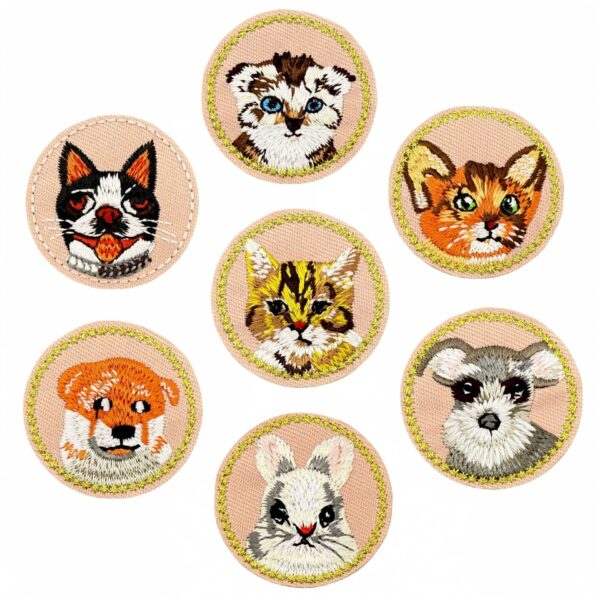 oly-442483daac5b14541d363926eeb8145e Wholesale Decorative Cartoon Animal Embroidery Patches Dog Cat Motif DIY Accessory