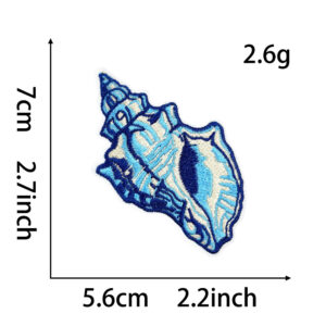 Heated glue *blue* seashell