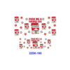 Wholesale 2/4/8pcs Retro Slogan Mini Keychain Sticker OLY Exclusive
