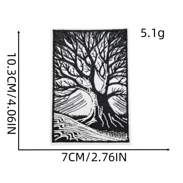 Wholesale Polyester Thread Embroidered Iron-On Patch Viking Design Fashion Repair Patch for Coats