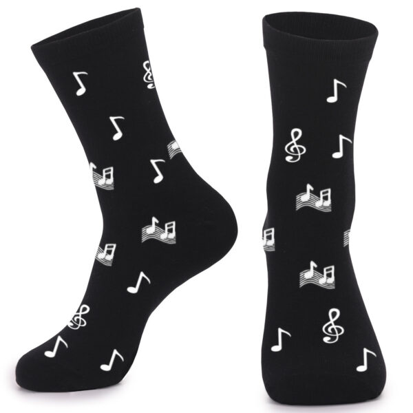 Wholesale Trendy Street Pattern Mid-Calf Cotton Socks Casual Unisex Everyday Wear