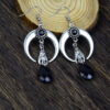 oly-44819b95175266d82962899b591d603c Wholesale Zinc Alloy Bat Moon Pendant Earrings Vampire Bat Moon Design for Halloween Party or Everyday Wear Trendy Jewelry Accessory