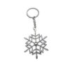 oly-4497bea4037a9423b29b77ef2af7ed94 Wholesale Retro Silver Snowflake Pendant Keychain Zinc Alloy Car Key Accessory