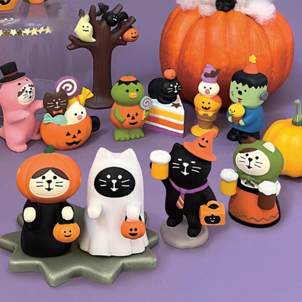 Wholesale Halloween ZAKKA Cat Resin Figurine Decorative Accent for Home Decor Gift