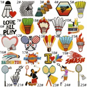 Badminton cloth patch set 25 pieces