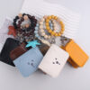 Wholesale Silicone Bracelet Keychain Solid Color Turmeric Party Gift Jewelry Accessory