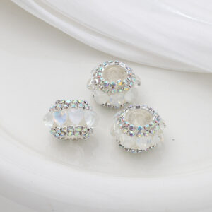 White / 20mm love cat eye lantern beads