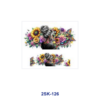 Wholesale 8pcs Sunflower Girl Mini Cup Keychain Sticker