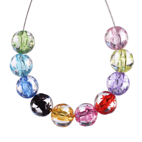 oly-4507f343aa4ff01e993f108e36399fb5 Wholesale Pink Acrylic Star Beads 10mm DIY Jewelry Making Accessory for Resale
