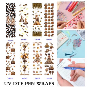 oly-450a6ef56ecf0033d6958dee385c2b26 Wholesale 2/8/16pcs UV DTF Stickers Leopard Print Pen and Bookmark Stickers