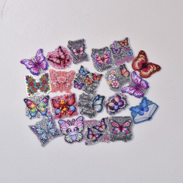 oly-452d744be50c1167e82ecf2945378438 Wholesale Random Different Styles 20pcs 30pcs Butterfly Theme Acrylic Flat Backs