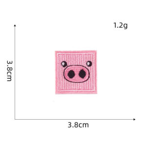 Pig head cloth patch -16#* ironing adhesive