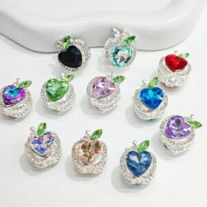 oly-453477307dc3063e92d3a7e2a3f65769 Wholesale Alloy Electroplated Irregular Dark Blue Beads for DIY Jewelry Keychain Boutique Resale