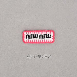 Rose red and white letters [no adhesive] 054