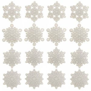 Wholesale Embroidered Christmas Snowflake Cloth Patch - Decorative Clothing Accessory for Adults