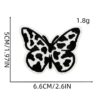 Wholesale Cow Cloth Patches Black White Lightning Heart Embroidered Patches for Clothing DIY Accessory