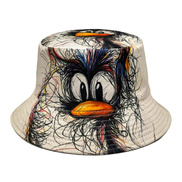 Wholesale Creative Duck Pattern Reversible Bucket Hat Fashion Accessory Sun Protection Gift