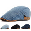 oly-455bebc966afe91132ab170a686c333c Wholesale Retro Denim Beret Hat Adjustable Blue Unisex Fashion Accessory