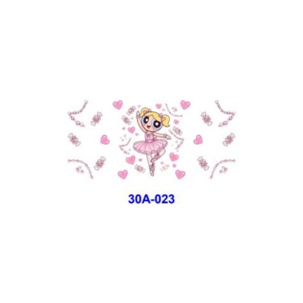 Wholesale 5pcs Pastel Cute Skate Ribbon Character 16oz Cup UV DTF Wraps OLY Exclusive