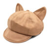 Wholesale Suede Cat Ear Beret Hat Vintage Octagonal Shape Casual Everyday Wear Boutique Fashion Accessory