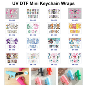 Wholesale 8pcs Cartoon Bear Princess Pet Animal Floral Graffiti Text Tumbler Tags Custom Keychain Decor Mini Cup Keychain Sticker OLY Exclusive