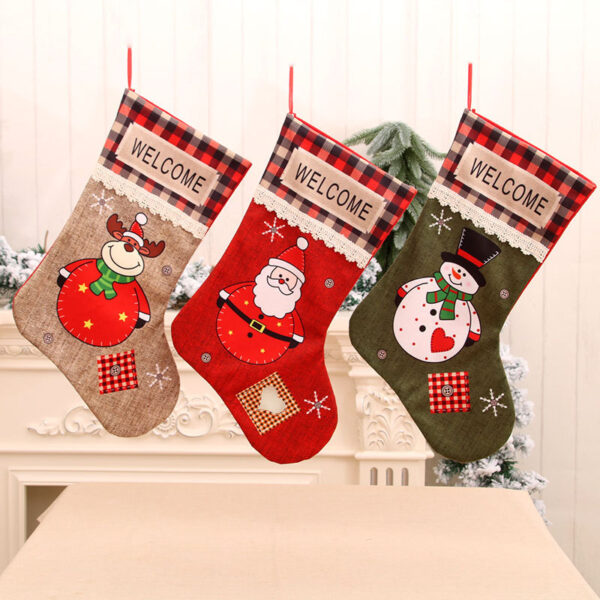 oly-457e21bc17bbe8612853eea5f23e88fd Wholesale Extra Large Christmas Stockings Polyester Home Decor Gift Bags for Holiday Party