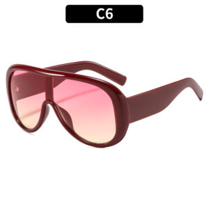C6-burgundy frame double red film