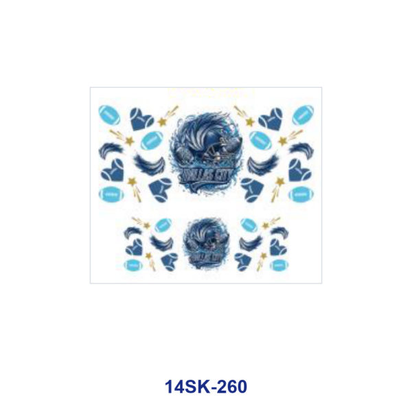 oly-45b4ea7931575ce7189f4489847d3102 Wholesale 2/4/8pcs Football Helmet Style Mini Cup Keychain Sticker