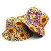 oly-45c2bc86afad707b606d1abebfaf817b Wholesale Reversible Sunflower Print Bucket Hat Sun Protection Fashion Accessory for Daily Wear