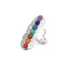 oly-45c6e34f19c4f91bea7da74078dda278 Wholesale Geometric Colorful Stone Ring Fashion Jewelry Accessory Gift Boutique Resale