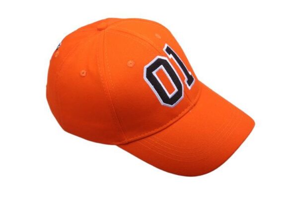 Wholesale Orange Embroidered Racing Car Baseball Cap Adjustable Sun Shade Fashion Accessory