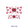 Wholesale 2/4/8pcs Retro Trendy Lips Bow Beauty Print Mini Cup Keychain Sticker