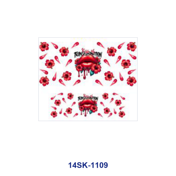 Wholesale 2/4/8pcs Retro Trendy Lips Bow Beauty Print Mini Cup Keychain Sticker